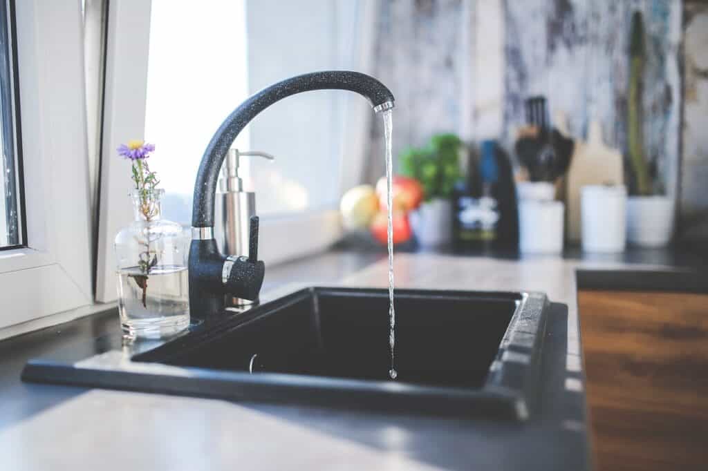 tap, black, faucet, kitchen, sink, interior, nature, design, modern, water